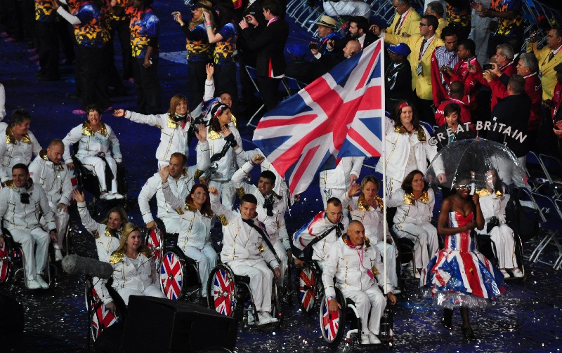 GB Paralympians at the Paralympics Opening Ceremony
