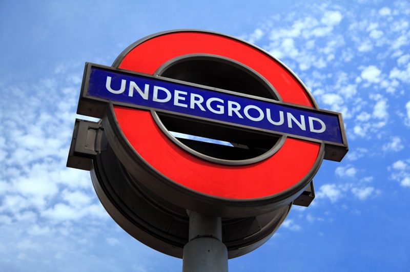 An underground sign