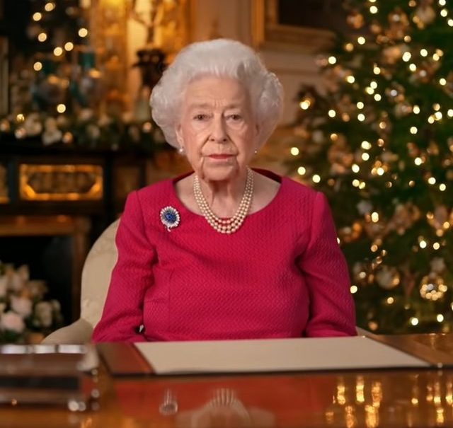 The Queen during her Christmas day speech