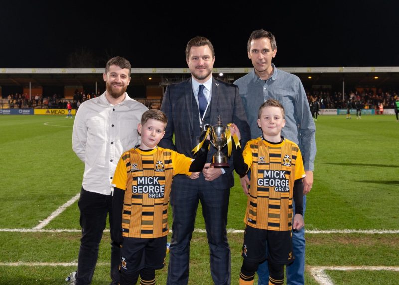 Winners with the cup from last year