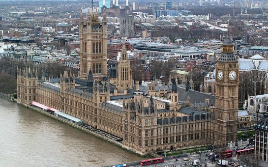 Westminster Palace where the House of Commons is found