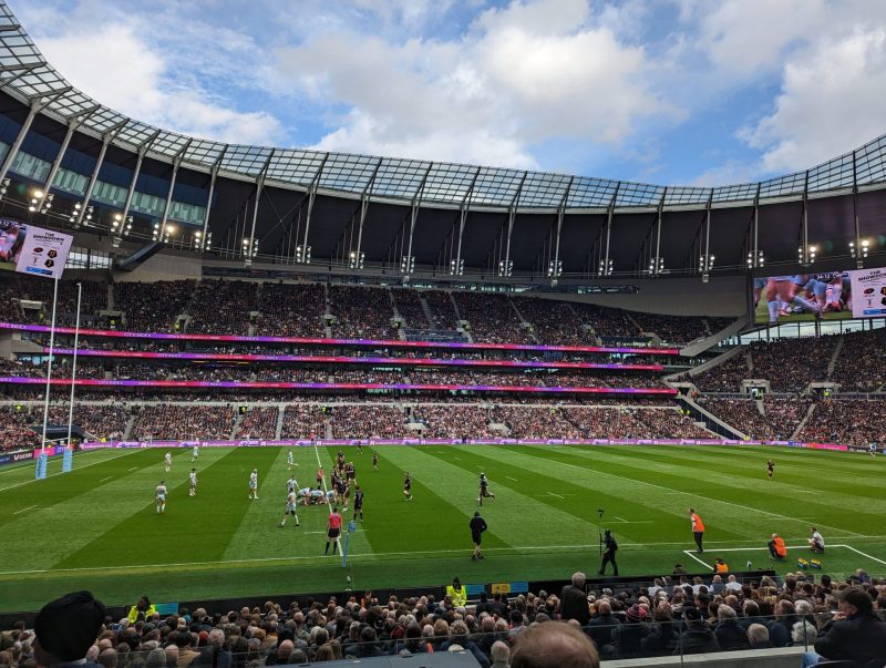 Saracens vs Harlequins at the Tottenham Hotspur stadium