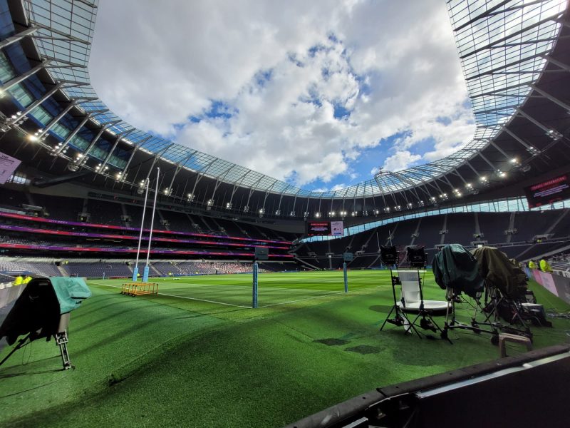 Tottenham Hotspur Stadium pitchside