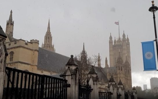 Westminster Abbey in the rain