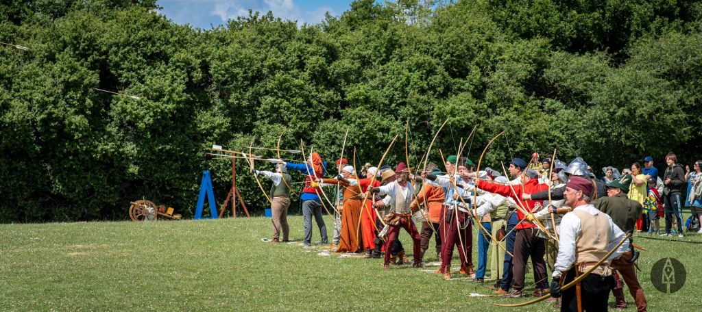 Archers take aim at the 2022 festival. Copyright: Aidan Taub
