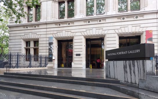 The entrance to The National Portrait Gallery