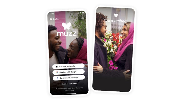 An screenshot of Muzz dating app