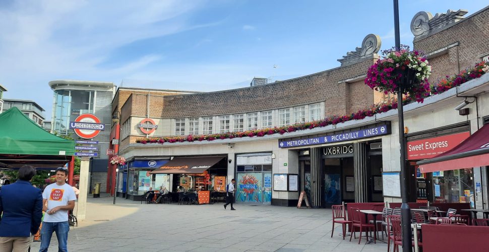 Outside Uxbridge tube station