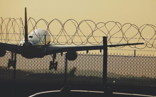 A plane taking off at Heathrow