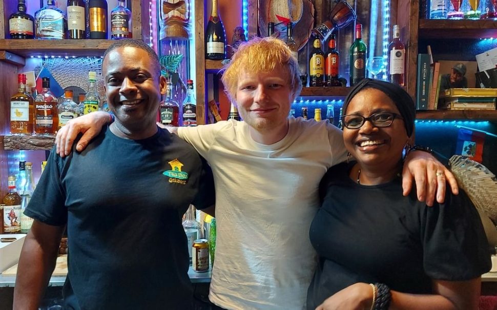 Ed Sheeran with Wilford Marous