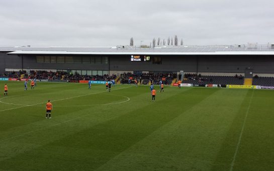 Barnet playing at The Hive Stadium