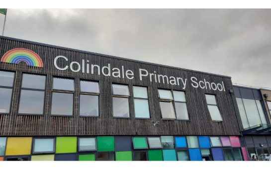 The Front of Colindale Primary School