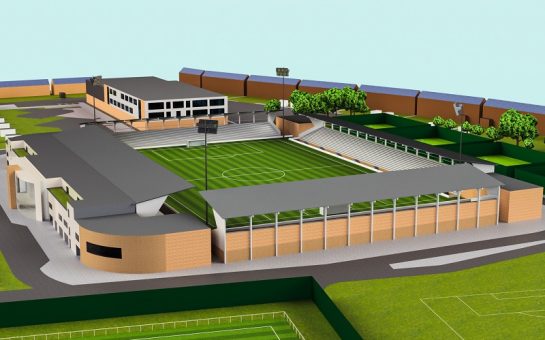 The proposed plan for a new stadium