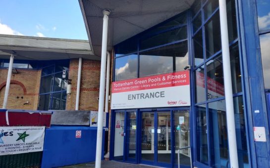 An image of the frontage of Tottenham Green Pools and Fitness