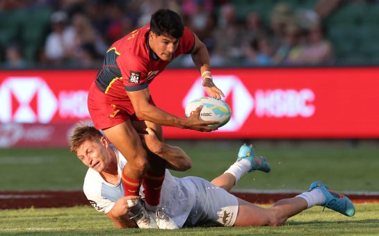 Juan Ramos in action for Spain rugby