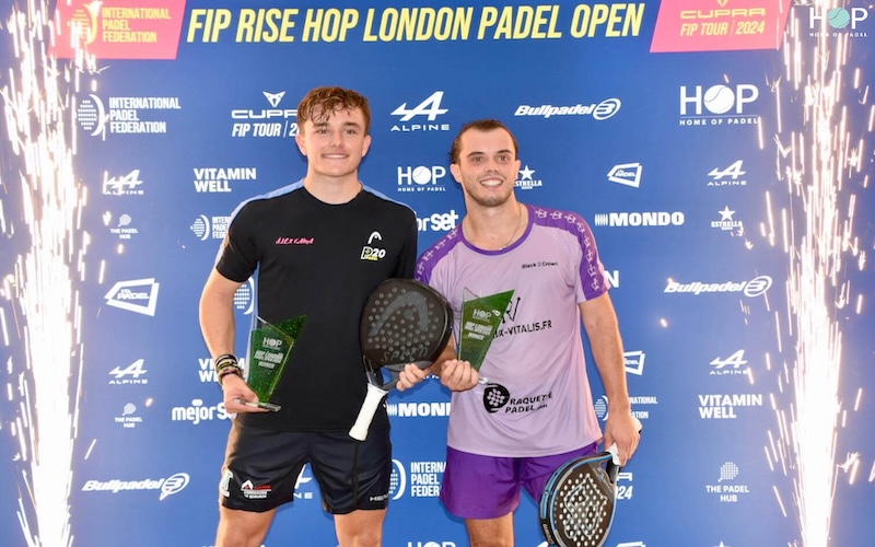 Competitors at last year's HOP London Padel Open. (Picture credit: Home of Padel)