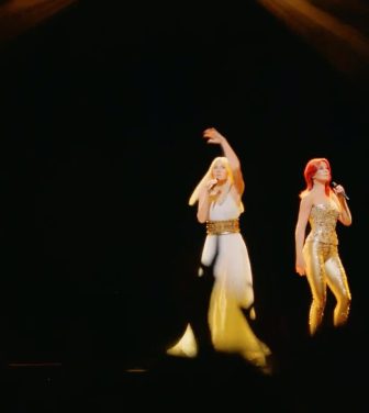 A photo of the stage at ABBA Voyage