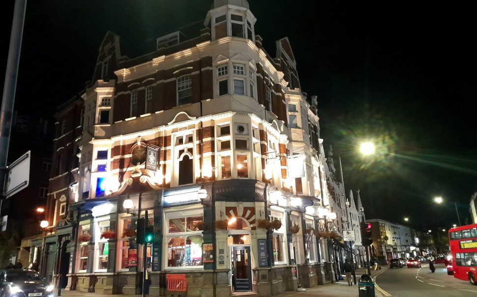 An image of Royal Oak Pub in the middle of Harlesden.