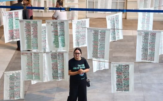 Mary Evers' Stitch Their Names Together tapesty (Credit: Stitch Their Names Together)