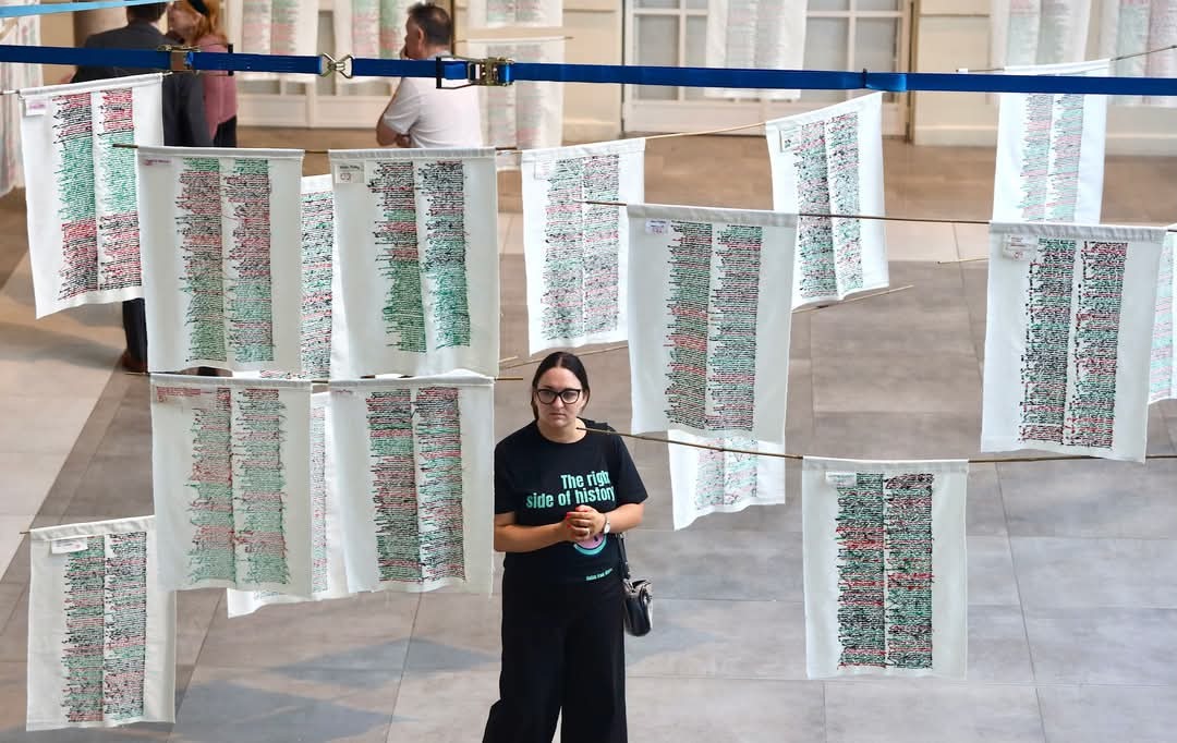 Mary Evers' Stitch Their Names Together tapesty (Credit: Stitch Their Names Together)