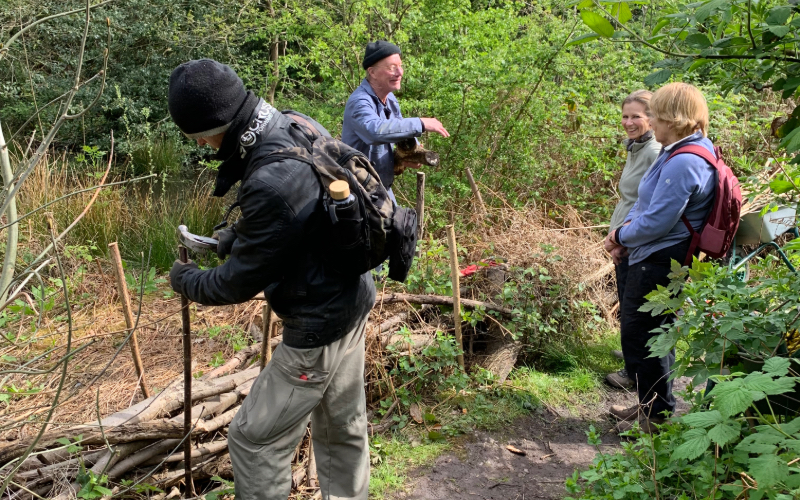 Picture: The Coppetts Wood Conservationists group working in the Glebelands nature reserve. Credit: Petra Schade