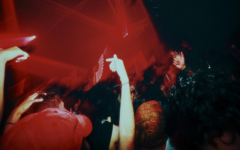 People dancing in a club