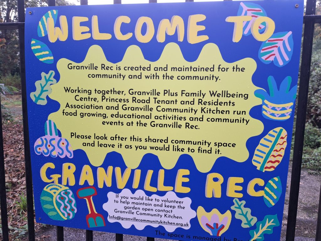 Welcome to Granville Rec sign (Credit: Granville Community Kitchen/Leslie Barson)