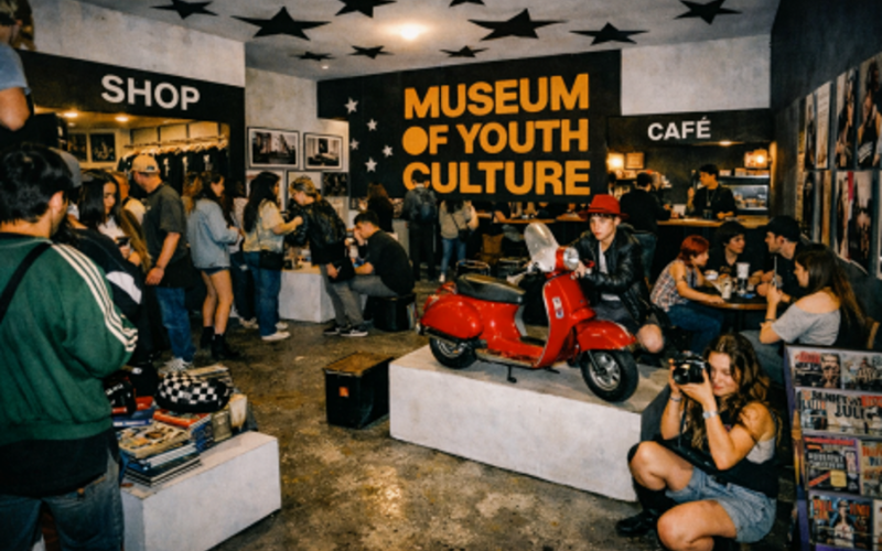 Exhibits on display at the Museum of Youth Culture (Credit: Museum of Youth Culture)