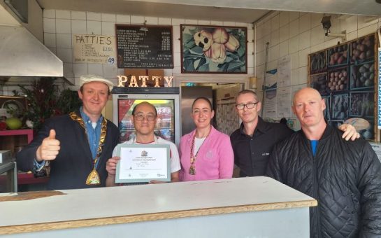 Mister Patty owners presented with Brent Mayor's Recognition Award