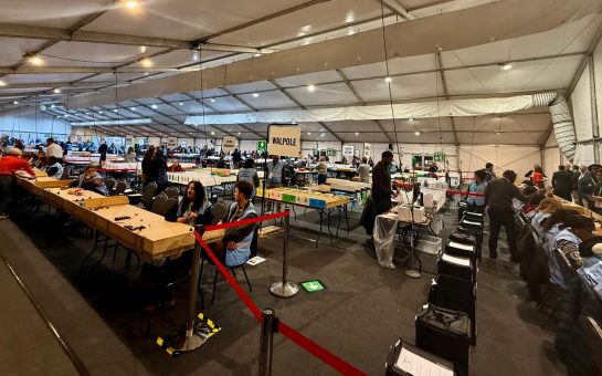 An image from Ealing's election count