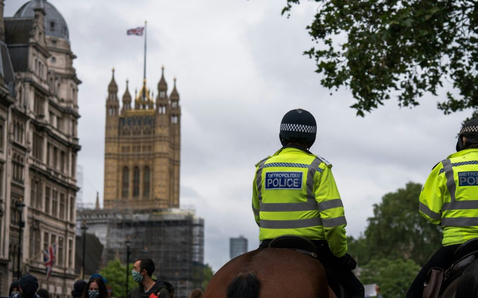 Police officer on a horse