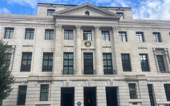 A picture of Camden Town Hall taken from street level