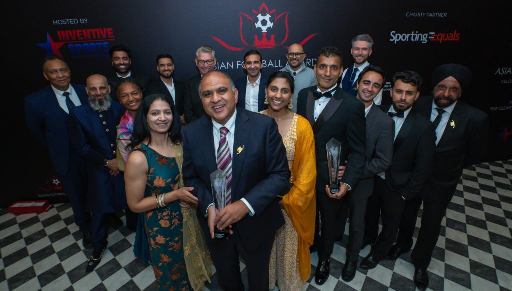 Guests gather for a photo at the Asian Football Awards 2026