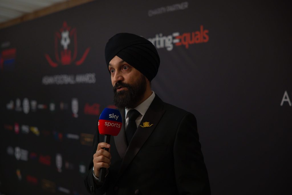 Baljit Singh Rihal speaking to Sky Sports